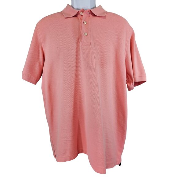 Croft & Barrow Mens Easy Care Short Sleeve Polo Shirt Pink Size L - Picture 1 of 7